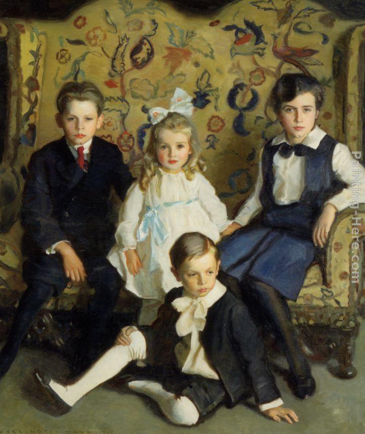 Harrington Mann A Family Portrait of Four Children